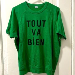 Clare V. “Tout Va Bien” shortsleeve sweatshirt